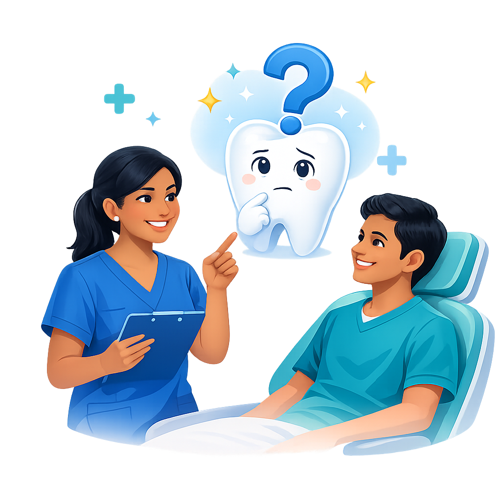 Dental consultation questions at Vasantha Dental Clinic Vizag