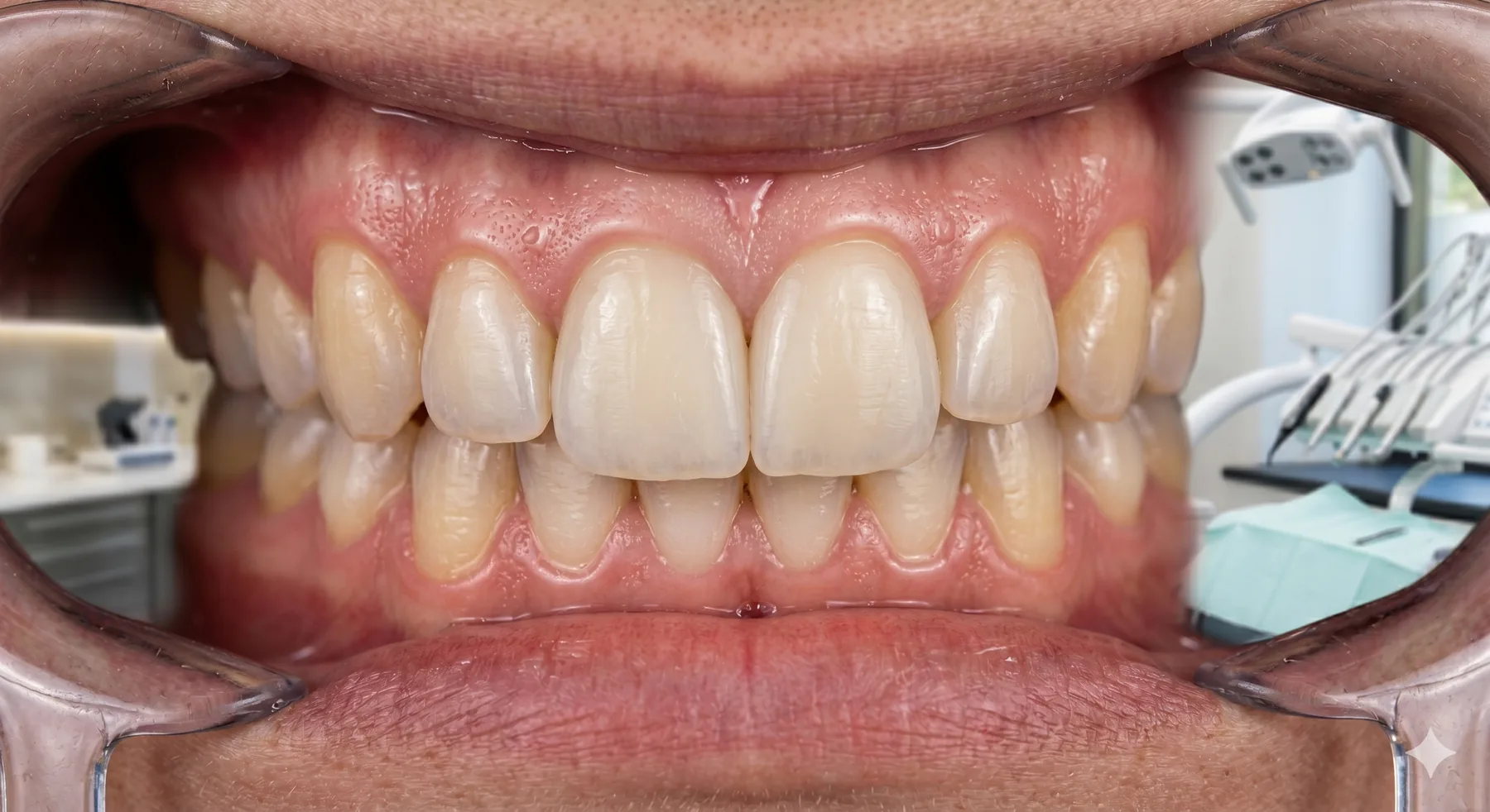 Dentures after treatment